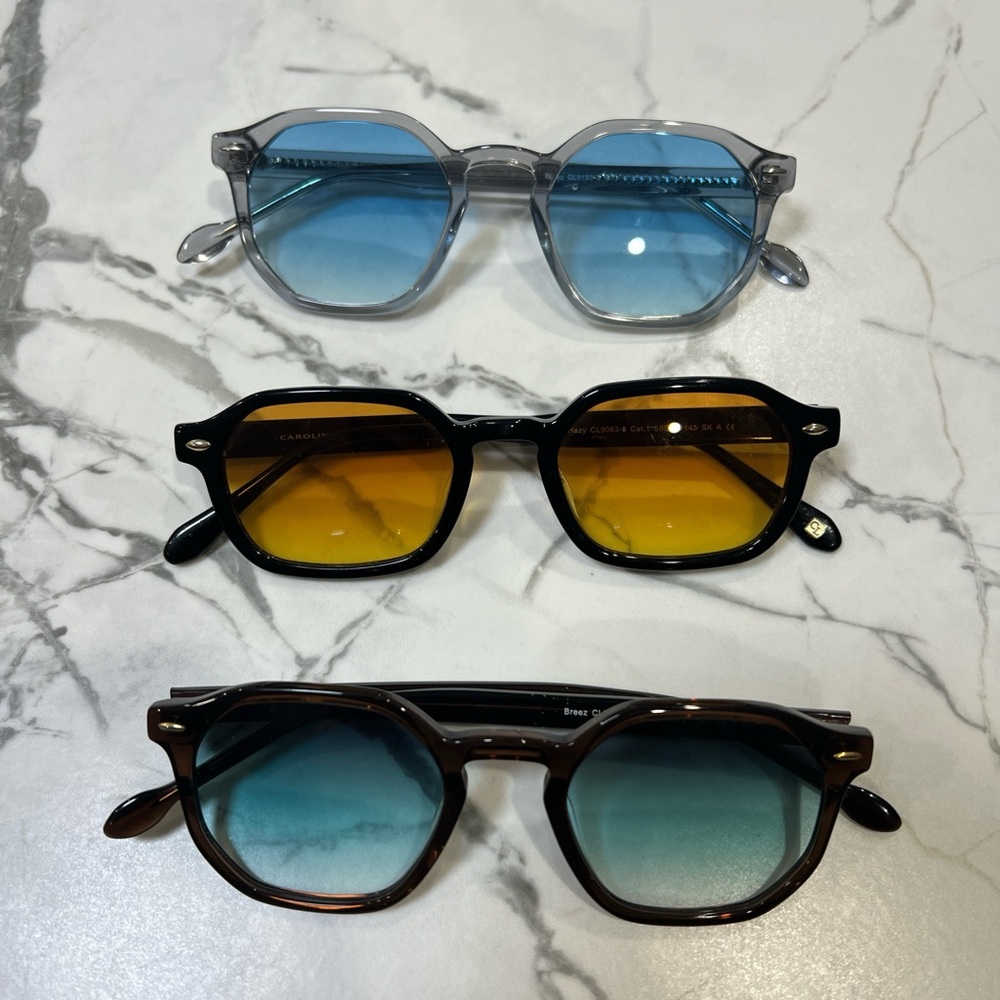 Stylish Men's Sunglasses Set - Black, Brown, Gray